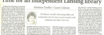 Time for an Independent Lansing Library