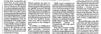 County’s Rural Libraries Worth a Visit