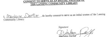 Consent to Serve as an Initial Trustee