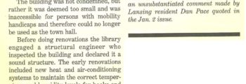 Correcting Misinformation on the Lansing Library