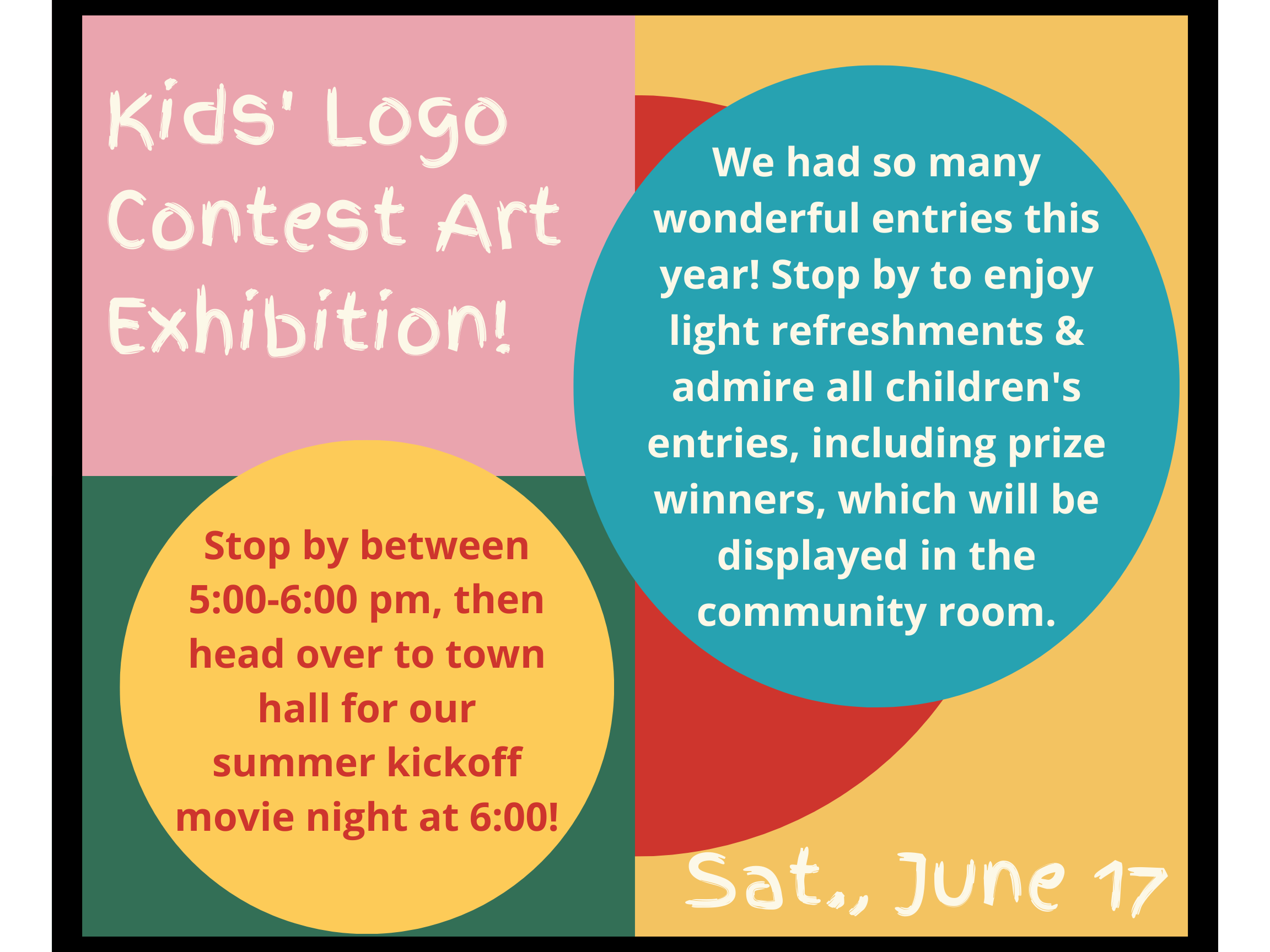 Kids’ Logo Contest Art Exhibition! (Poster (Double-Sided Landscape)) (2)