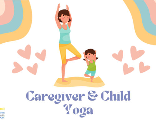 Caregiver & Child Yoga at the Lansing Community Library!